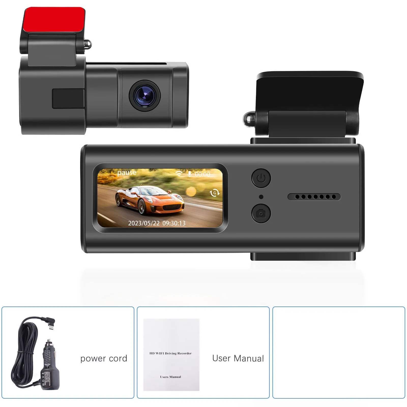 Dash Cam WiFi Car Camera 1080P Dash Camera 1.5 Inch Super Night