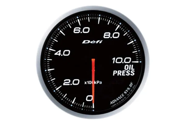 Defi Link Advance BF Oil Pressure Meter - White ##591161069