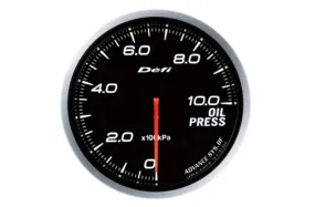 Defi Link Advance BF Oil Pressure Meter - White ##591161069
