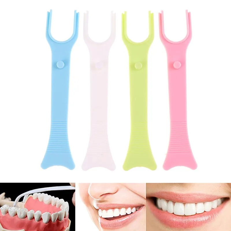 Dental Floss Holder Aid Oral Hygiene Toothpicks Holder Interdental Teeth Cleaner 0ral irrigator