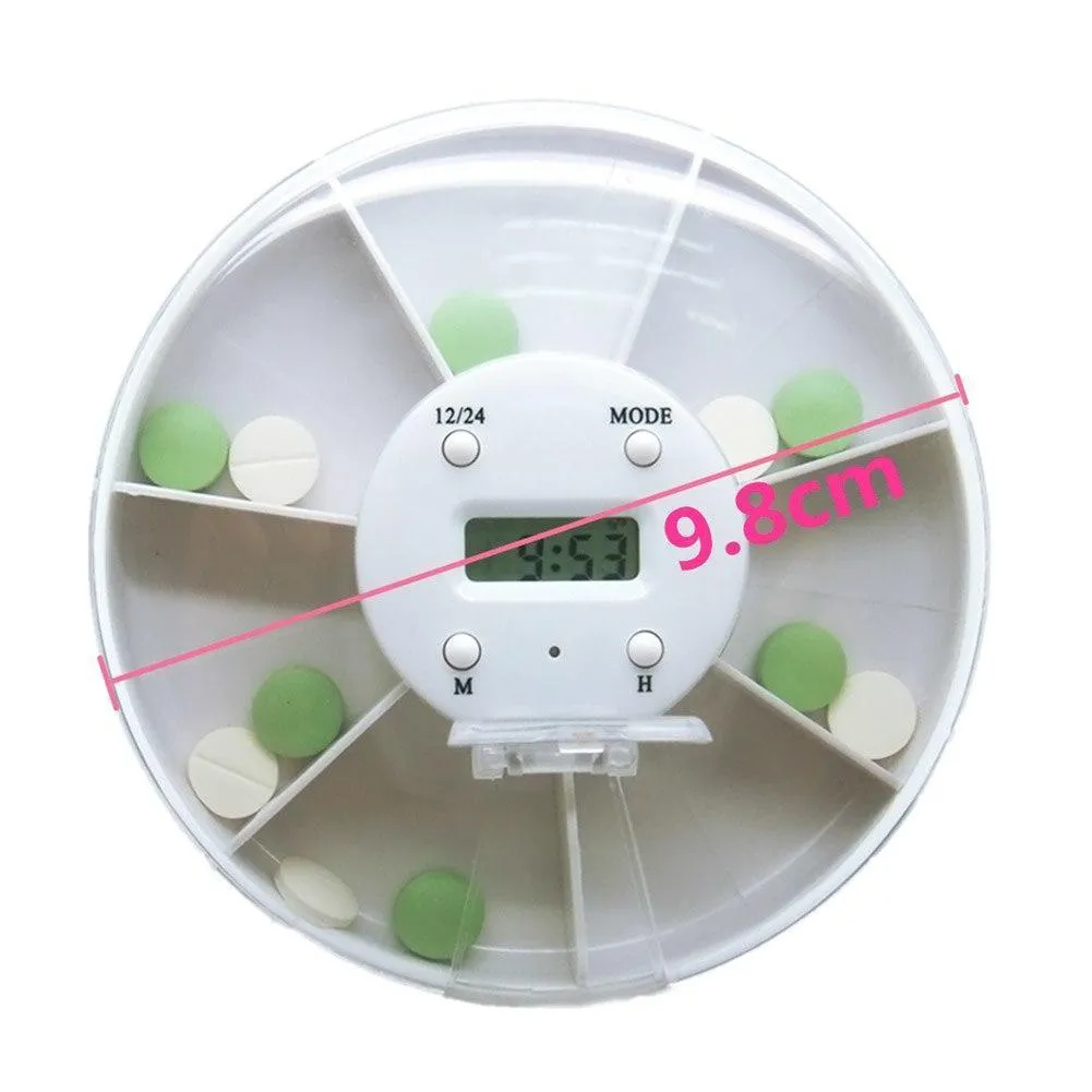 Digital Pill Box w/Reminder Alarm Clock