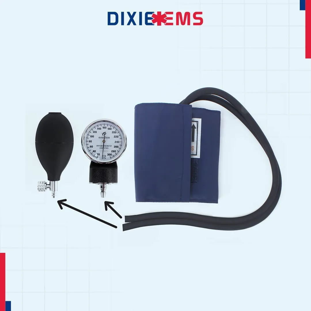 Dixie EMS Aneroid Sphygmomanometer Blood Pressure Cuff