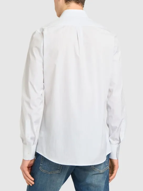 Dolce&amp;Gabbana   Striped cotton poplin shirt 
