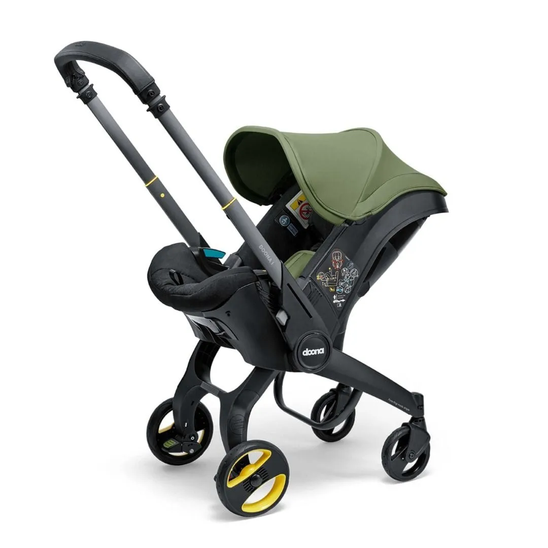 Doona i Infant Car Seat Stroller & i Isofix Base Desert Green