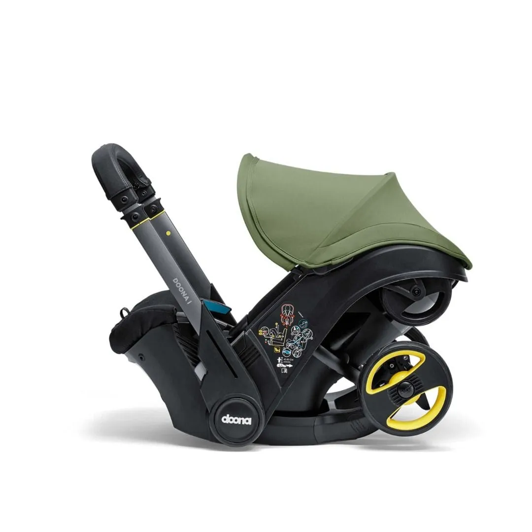 Doona i Infant Car Seat Stroller & i Isofix Base Desert Green