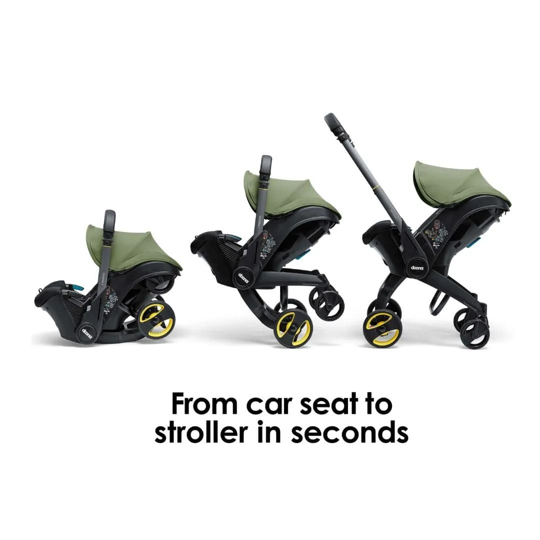 Doona i Infant Car Seat Stroller & i Isofix Base Desert Green