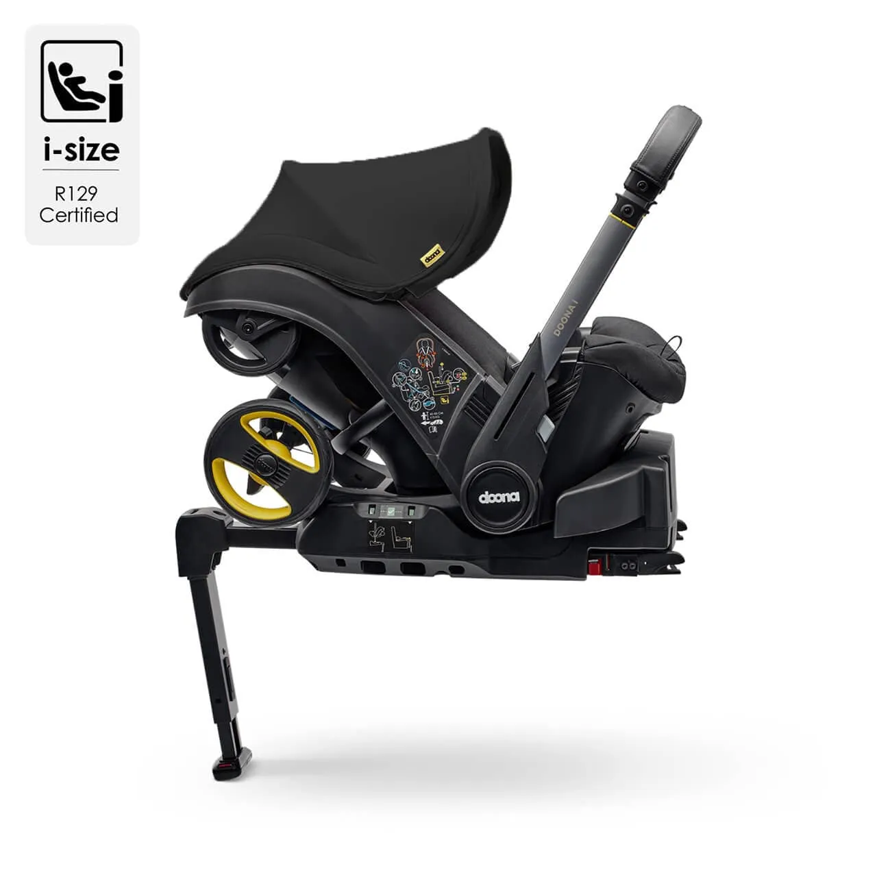 Doona i Infant Car Seat Stroller & i Isofix Base Nitro Black