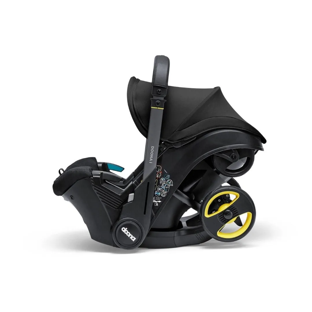 Doona i Infant Car Seat Stroller & i Isofix Base Nitro Black