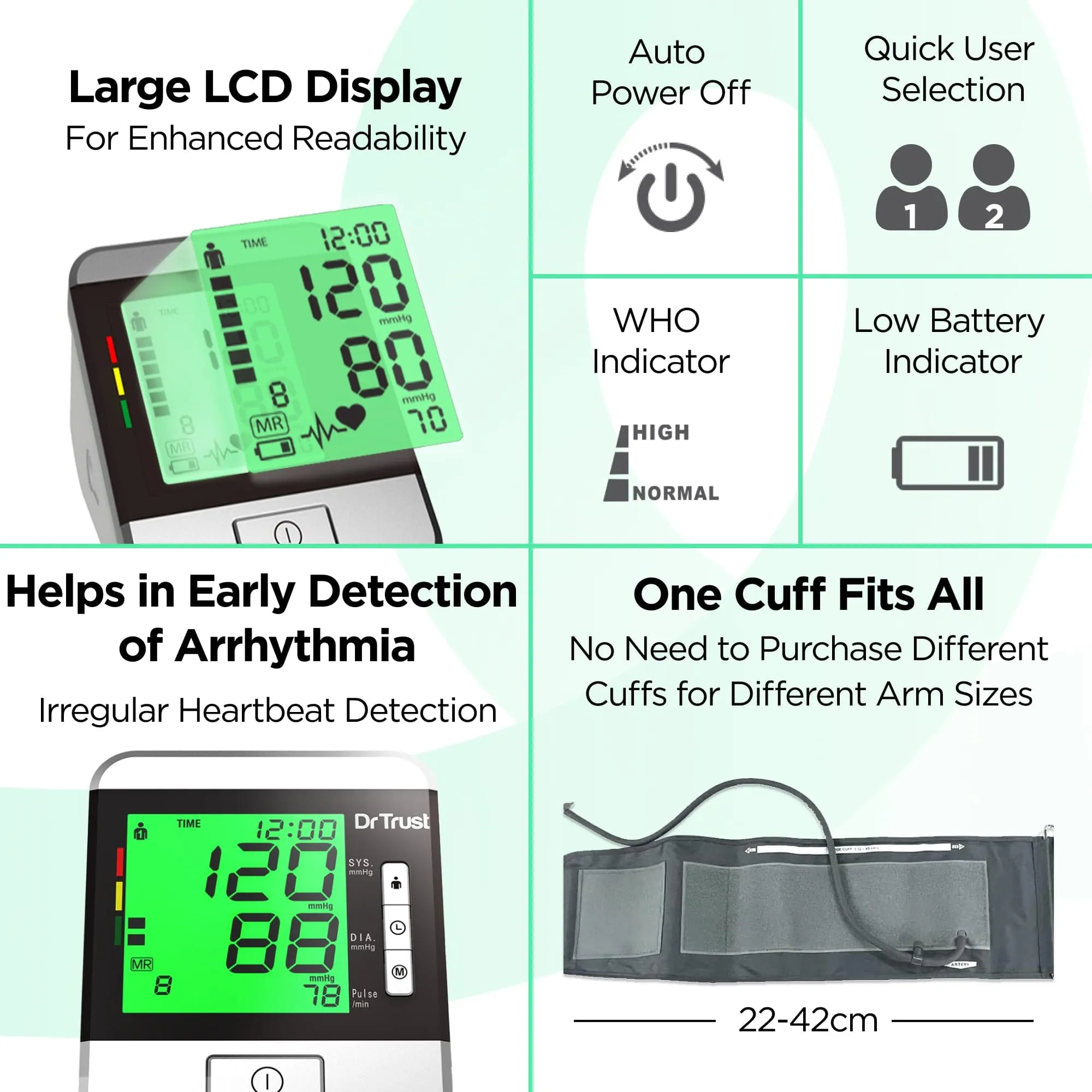 Dr Trust USA Goldline BP Monitor Blood Pressure Machine for BP Testing 103