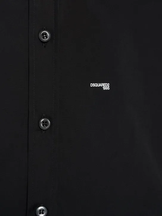 Dsquared2   Cotton poplin logo shirt 