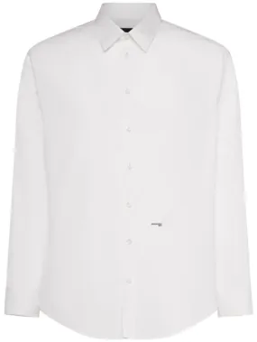 Dsquared2   Cotton poplin logo shirt 