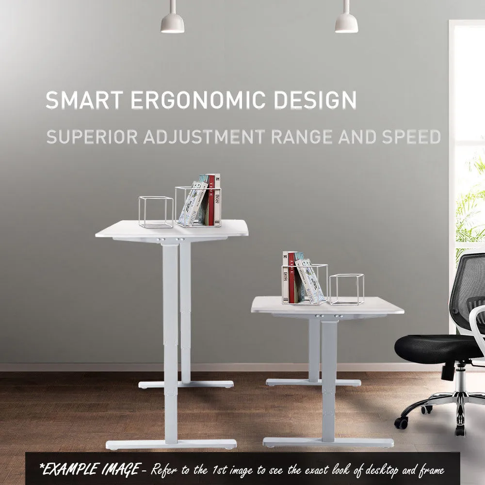 Dual Motor Electric Height Adjustable Standing Desk, 160x75cm, 120kg Load – FORTIA