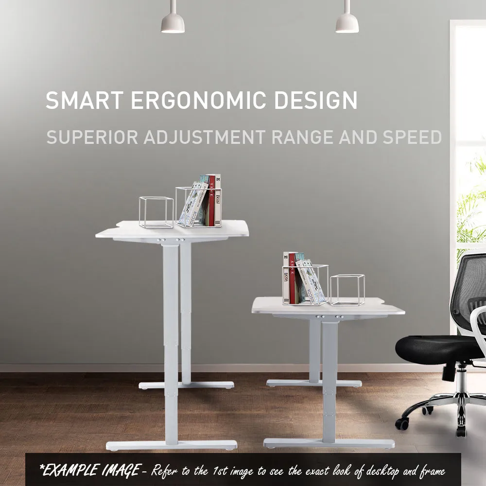 Electric Height Adjustable Standing Desk, 160x75cm, Dual Motor, 120kg Load, FORTIA