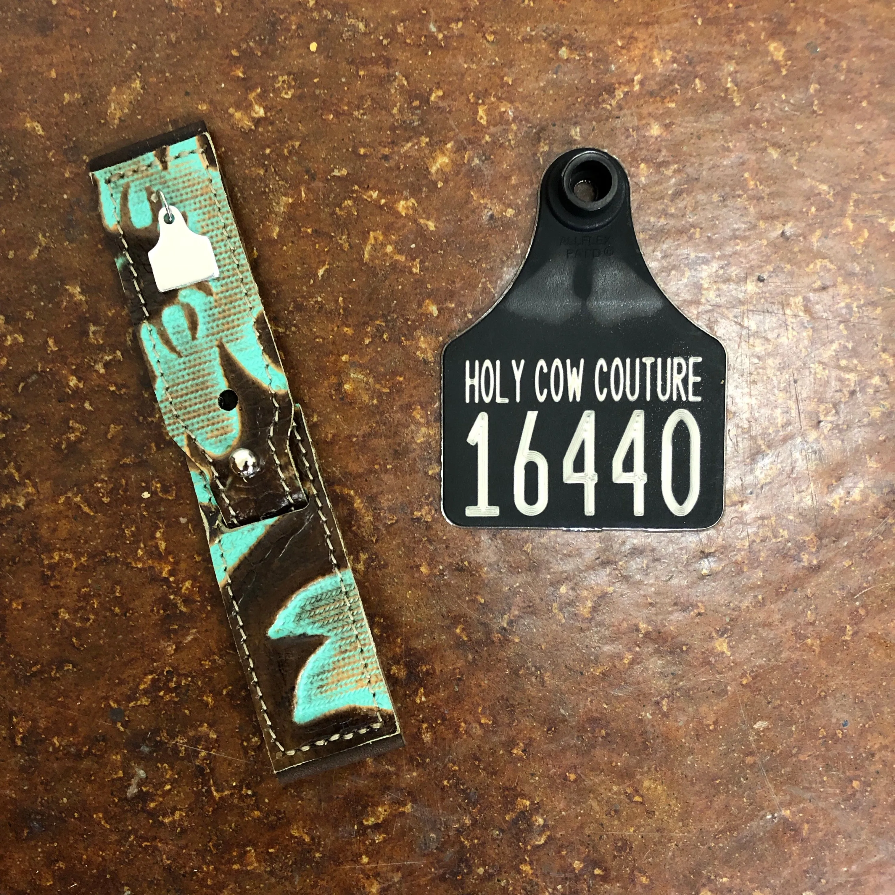 Embossed Leather Apple Watch Band - Small #16440