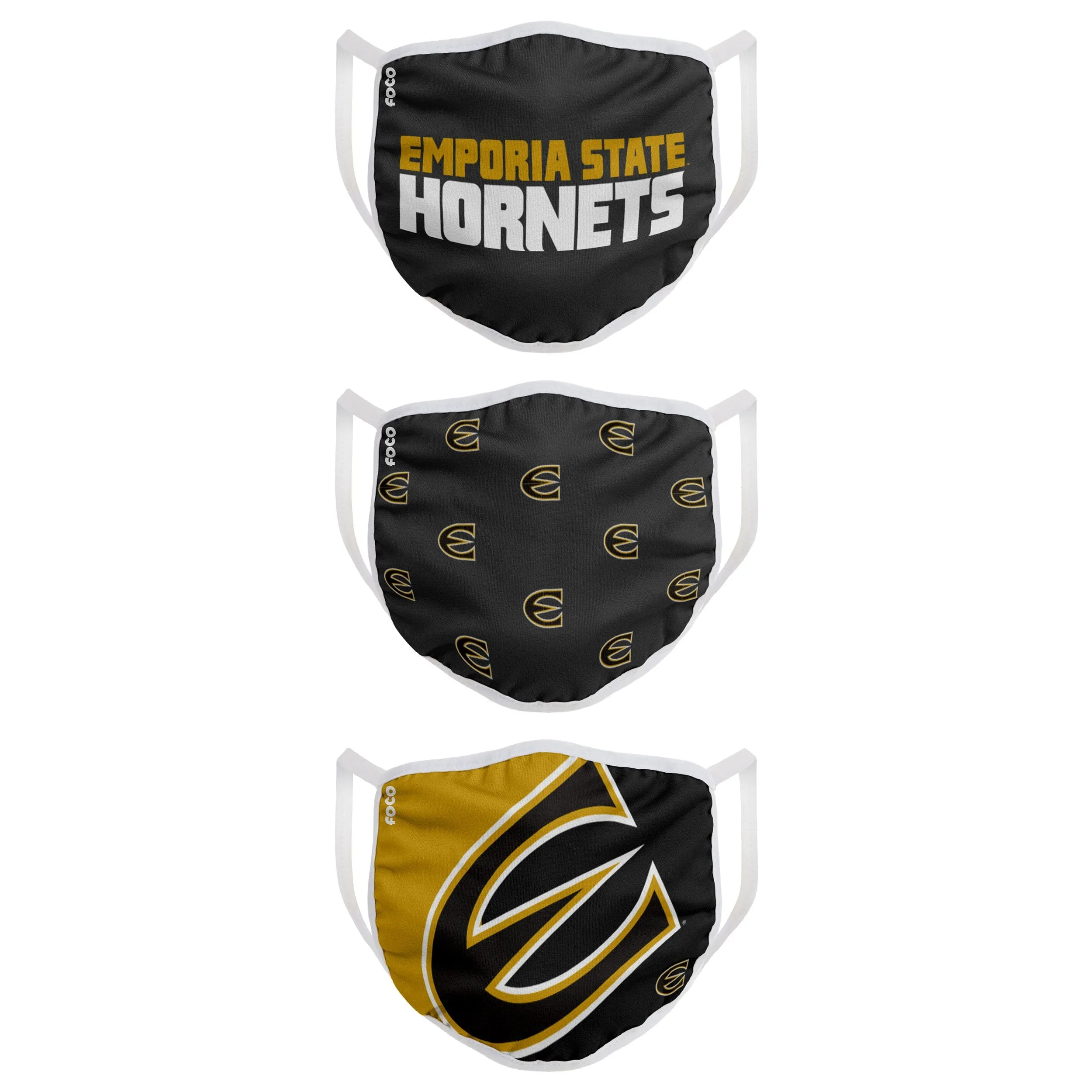 Emporia State Hornets NCAA 3 Pack Face Cover