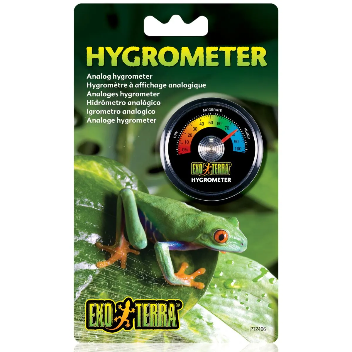 Exo Terra Colour Coded Analogue Hygrometer
