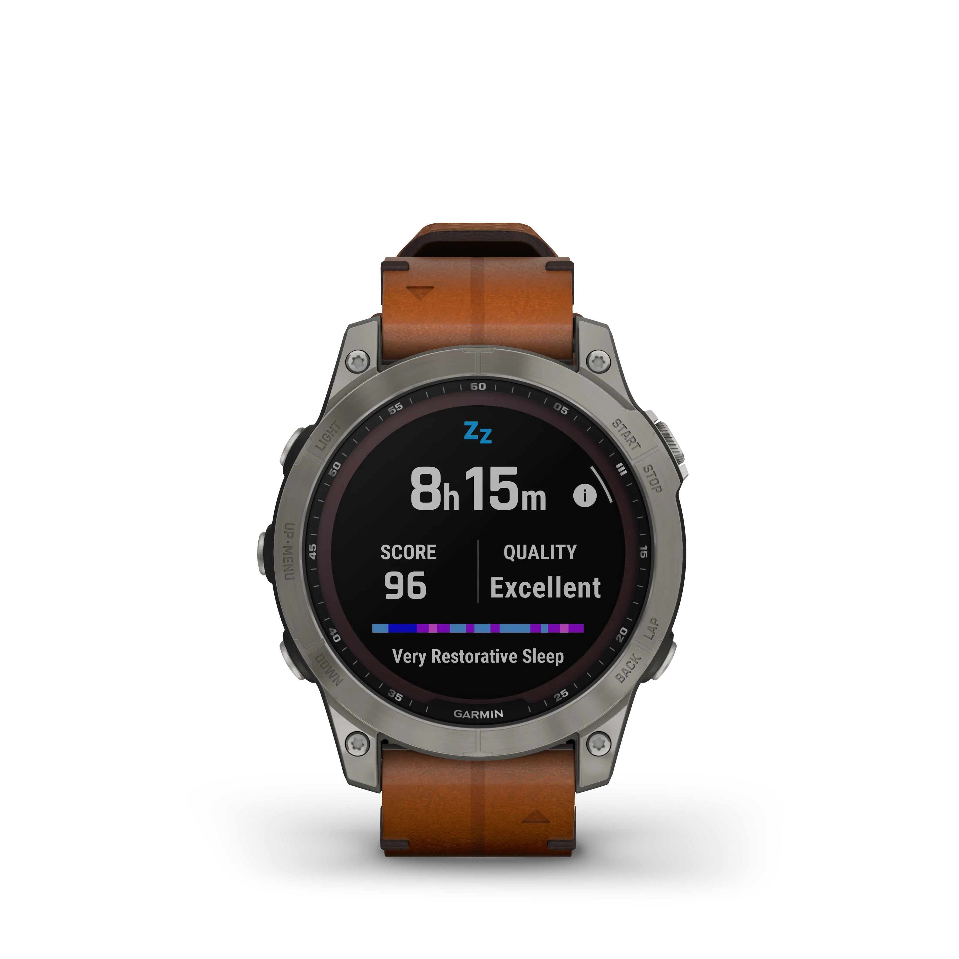 Fenix 7 Solar Smart Watch - Graphite/Chestnut - 010-02540-31