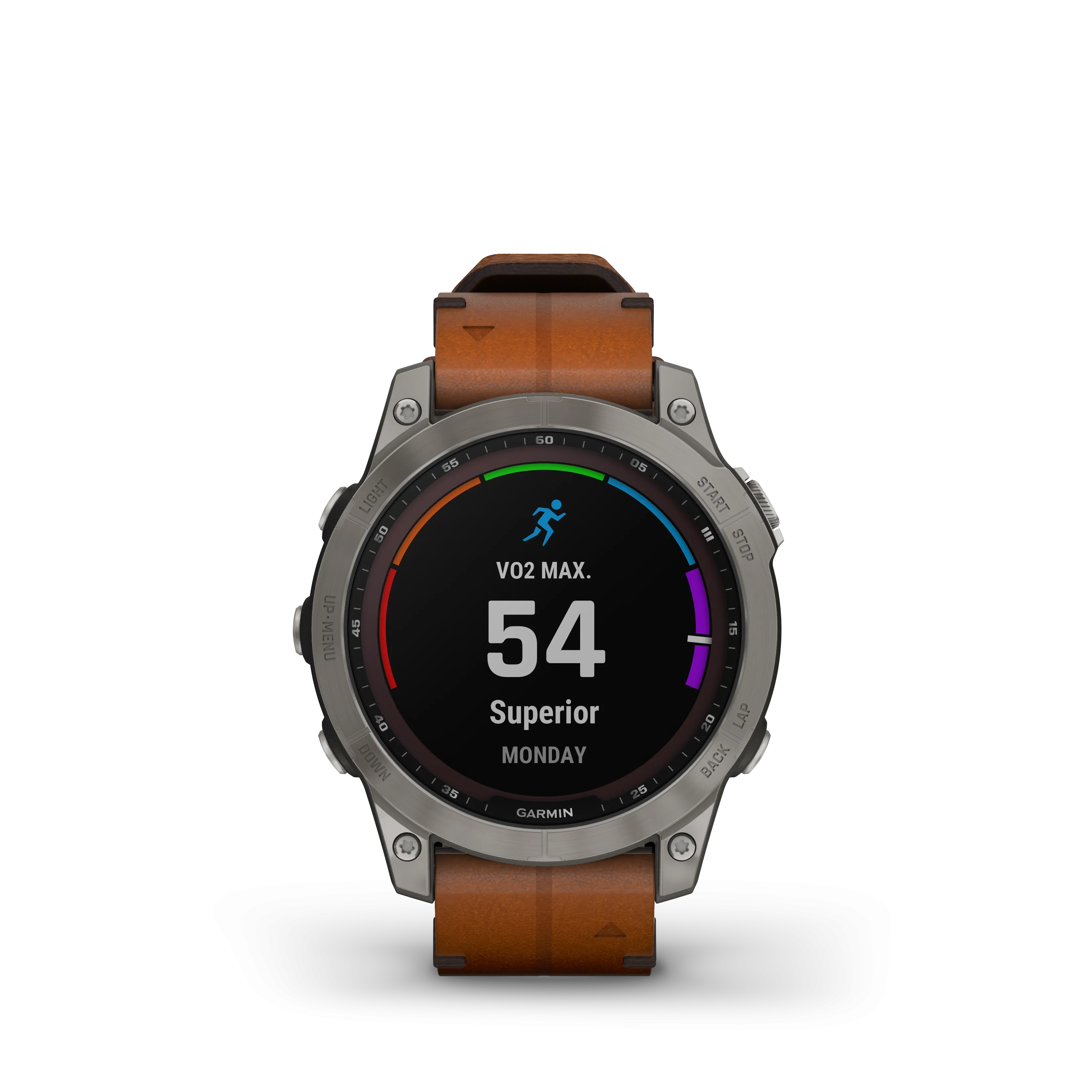Fenix 7 Solar Smart Watch - Graphite/Chestnut - 010-02540-31