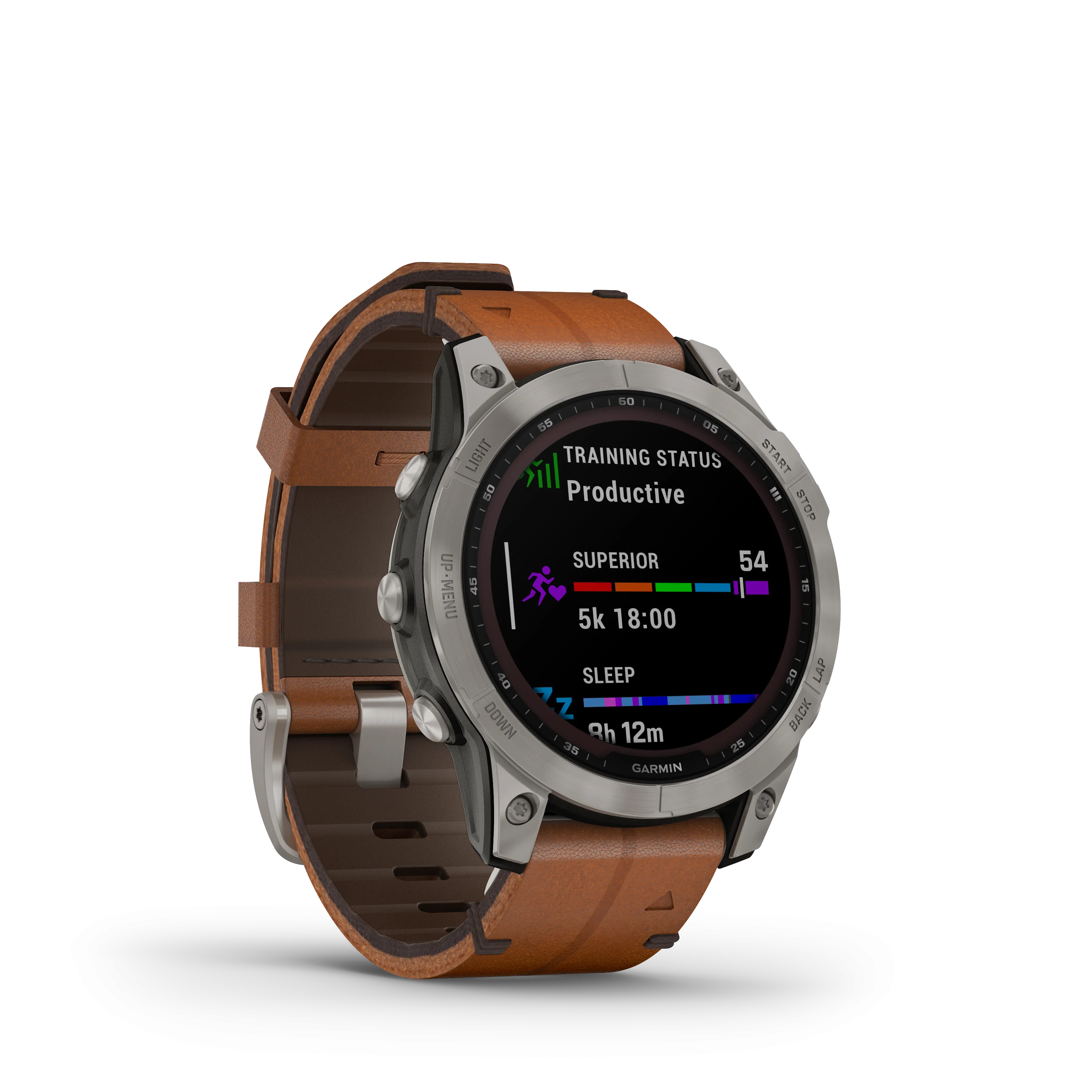 Fenix 7 Solar Smart Watch - Graphite/Chestnut - 010-02540-31