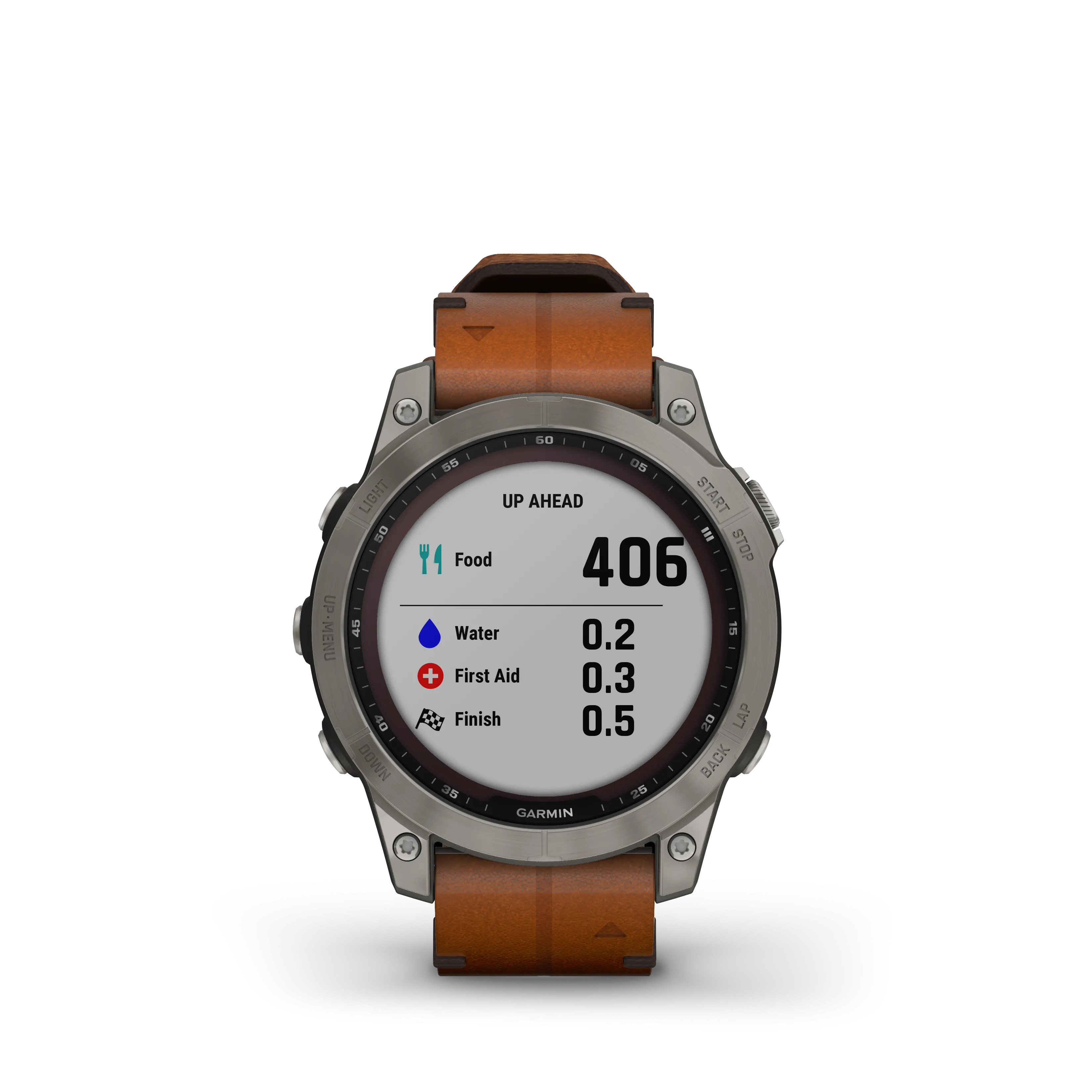Fenix 7 Solar Smart Watch - Graphite/Chestnut - 010-02540-31
