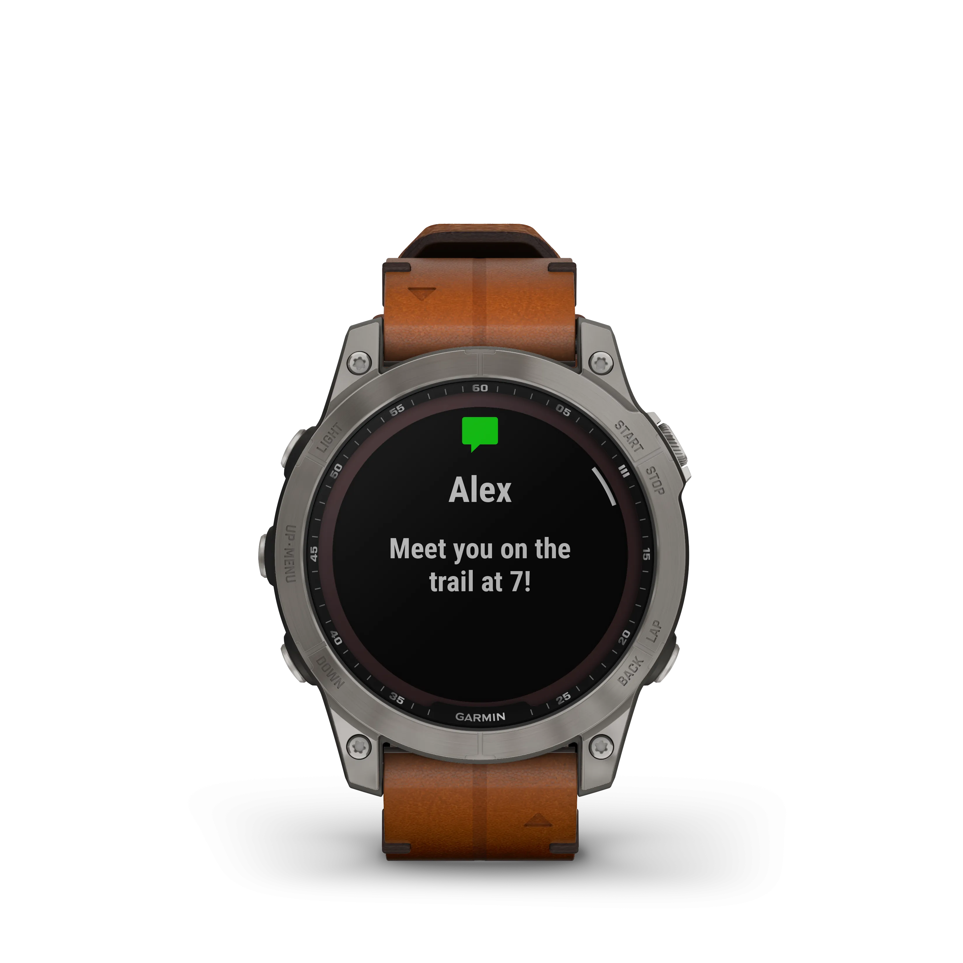 Fenix 7 Solar Smart Watch - Graphite/Chestnut - 010-02540-31