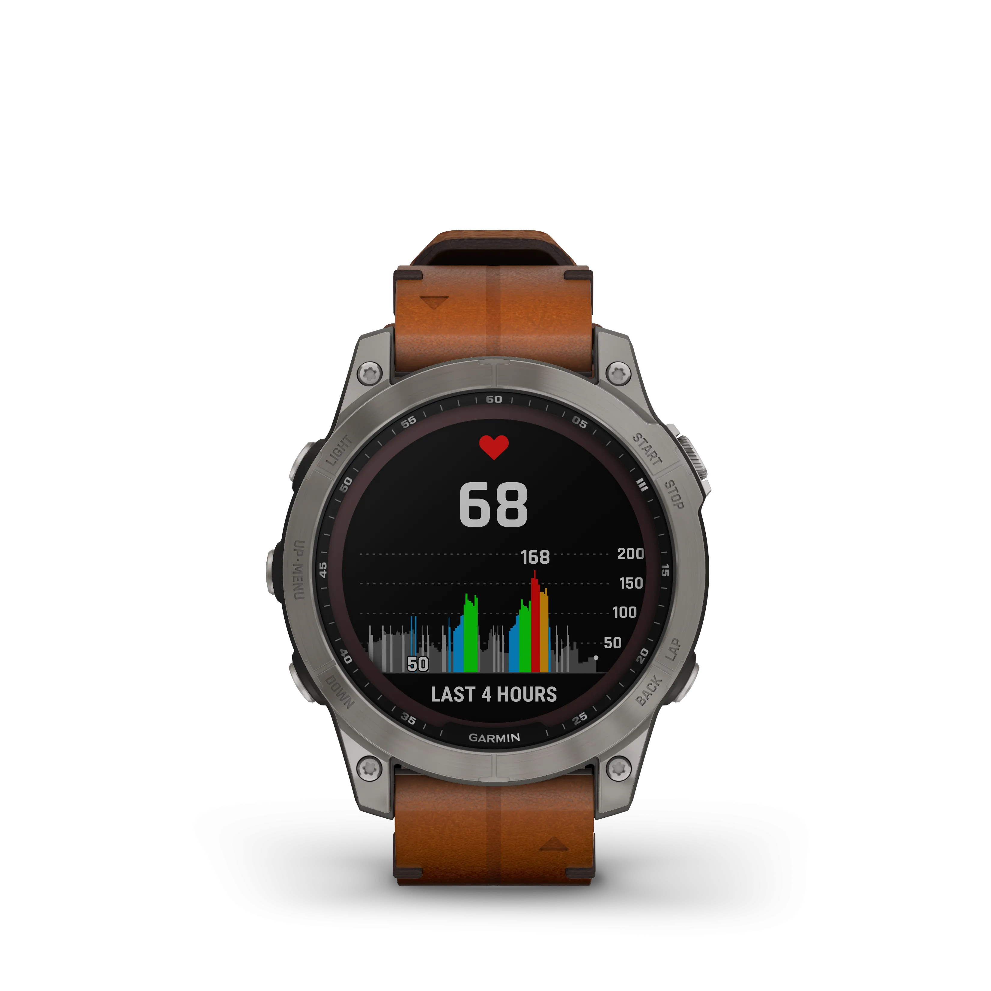 Fenix 7 Solar Smart Watch - Graphite/Chestnut - 010-02540-31