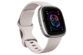 Fitbit Sense 2 Smartwatch | Lunar White & Platinum