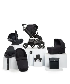 Flip XT³ Pushchair Complete Bundle with Cybex Cloud T Car Seat & Base (8 Pieces) - Slated Navy