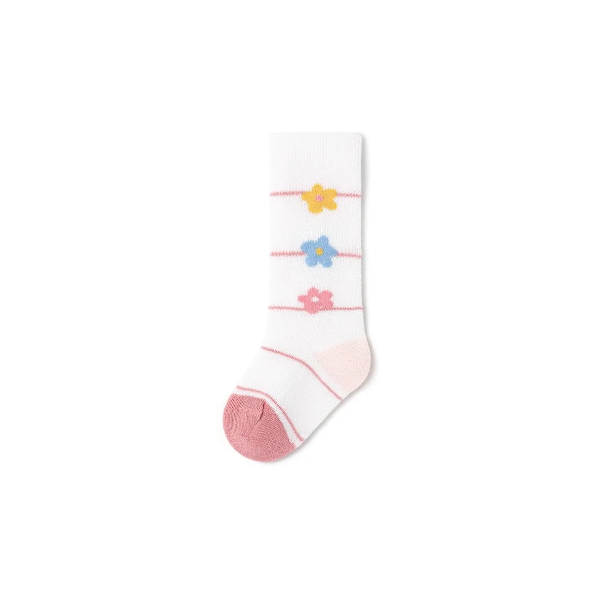 Floral Bunny Thin Mesh Breathable Baby Girl 3pcs Over The Knee Socks Set