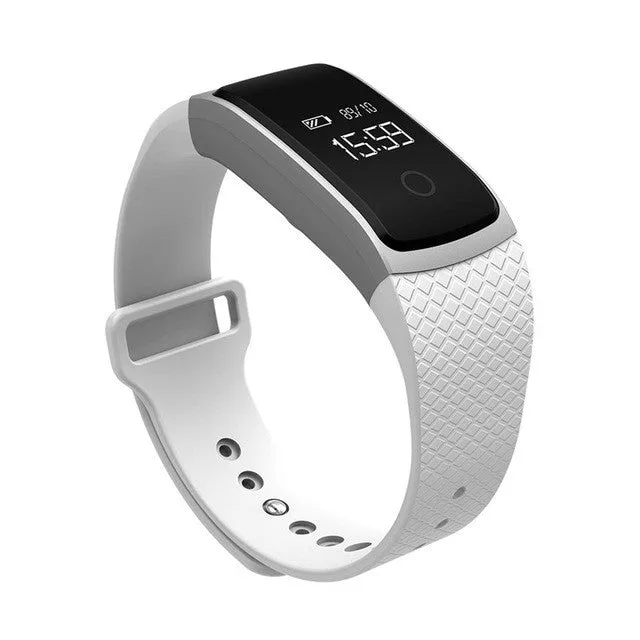 FLOVEME Bluetooth 4.0 Smart Watch - Sport Wristband with Sleep Monitor, Compatible with Android and iOS - Digital Clock Bracelet