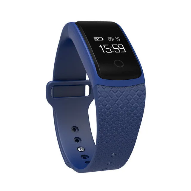 FLOVEME Bluetooth 4.0 Smart Watch - Sport Wristband with Sleep Monitor, Compatible with Android and iOS - Digital Clock Bracelet
