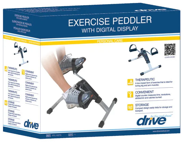 Folding Pedal Excerciser withElectronic Display