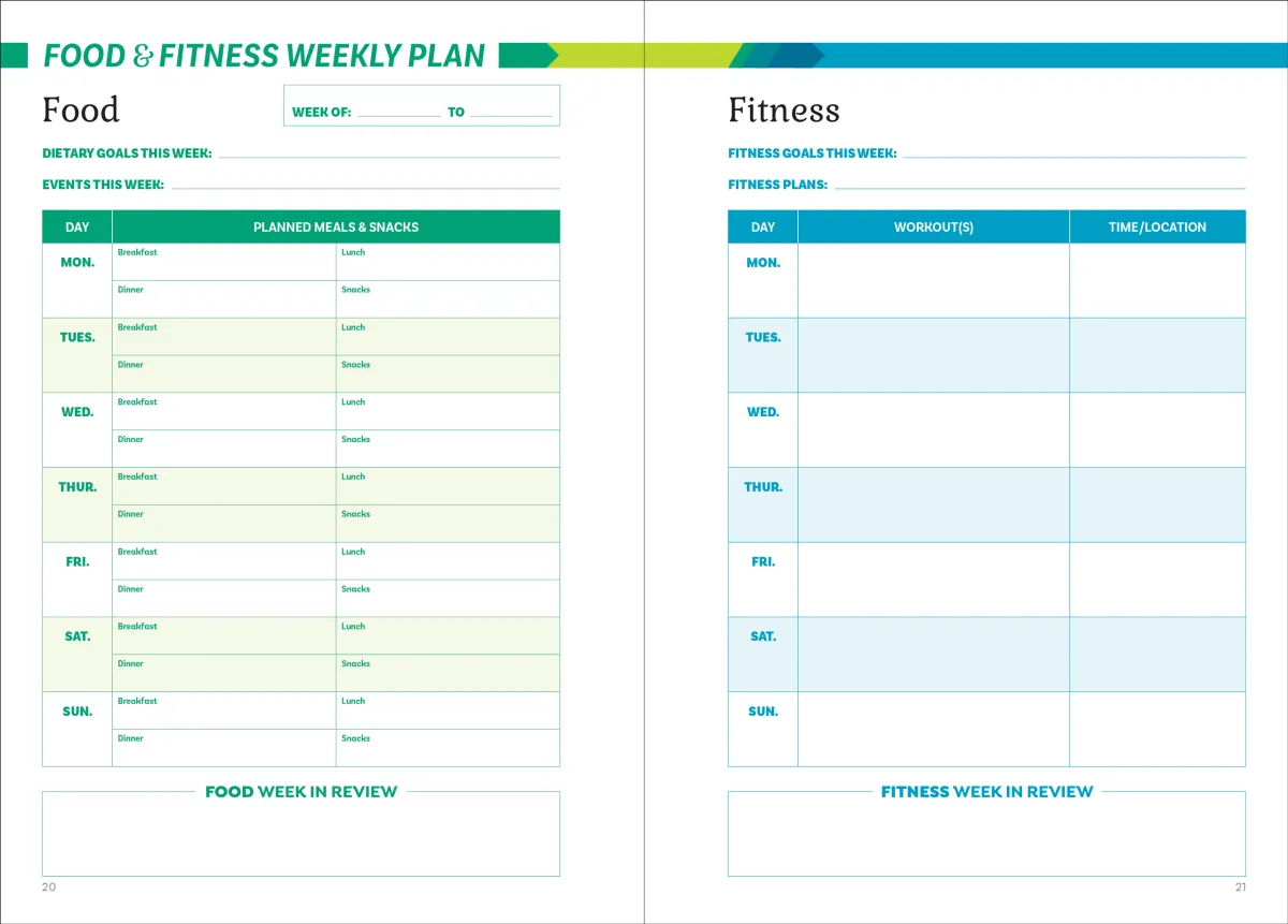 Food & Fitness Logbook