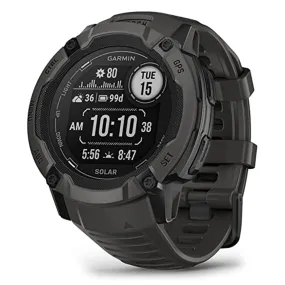 Garmin Instinct 2X Graphite Built-in Flashlight Solar Charging Capability Multi-Band GNSS Rugged GPS Smartwatch - 010-02805-10