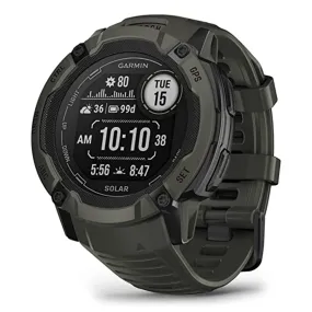 Garmin Instinct 2X Moss Built-in Flashlight Solar Charging Capability Multi-Band GNSS Rugged GPS Smartwatch - 010-02805-15