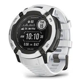 Garmin Instinct 2X Whitestone Built-in Flashlight Solar Charging Capability Multi-Band GNSS Rugged GPS Smartwatch - 010-02805-14