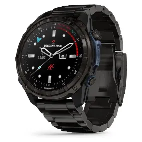 Garmin Unisex Black Descent Mk3i DLC 51mm Titanium Band Air Integration Dive Computer and Multisport GPS Smartwatch - 010-02752-13