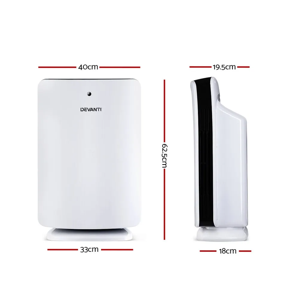 HEPA Filter Air Purifier, Ioniser, Sensor, Remote - Devanti
