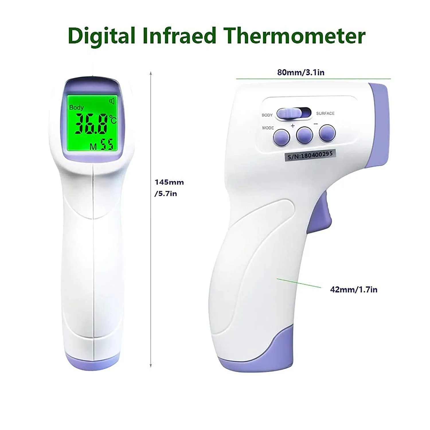 Huizhou Infrared Non Contact Forehead Digital Thermometer with Fever Alert