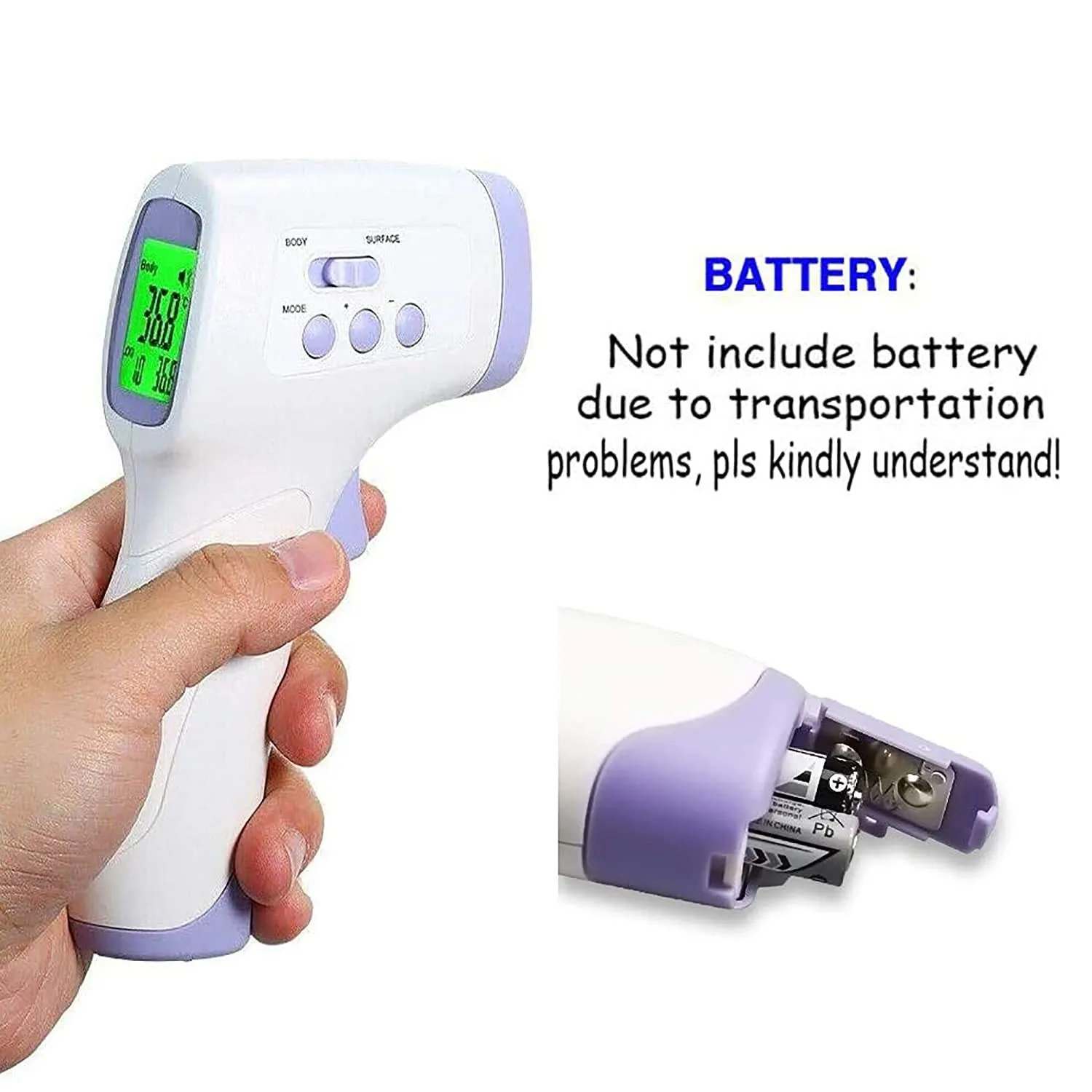 Huizhou Infrared Non Contact Forehead Digital Thermometer with Fever Alert