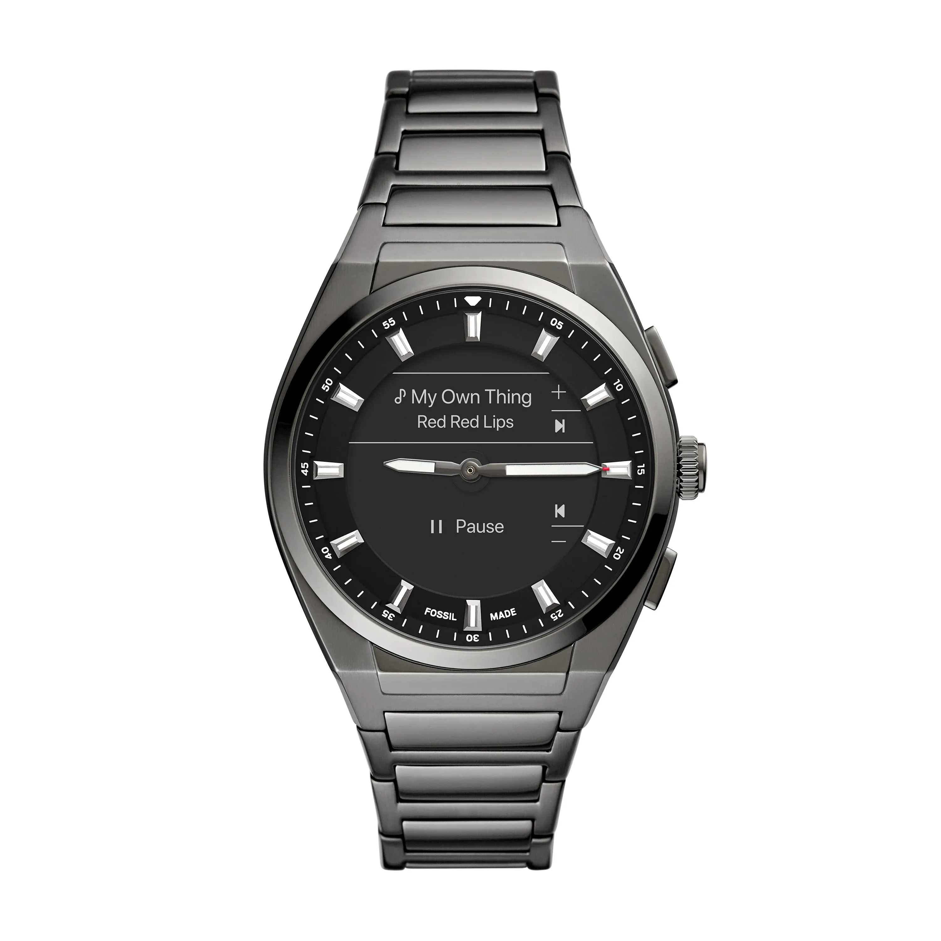 Hybrid Smartwatch HR Everett Smoke Stainless Steel