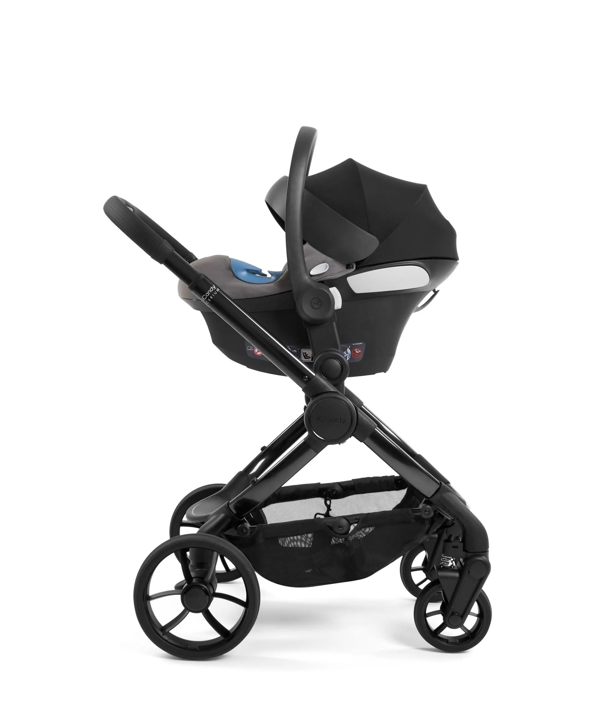 iCandy Designer Collection Cerium Pushchair Bundle with Maxi-Cosi Pebble 360 Pro&sup2; Car Seat – Black