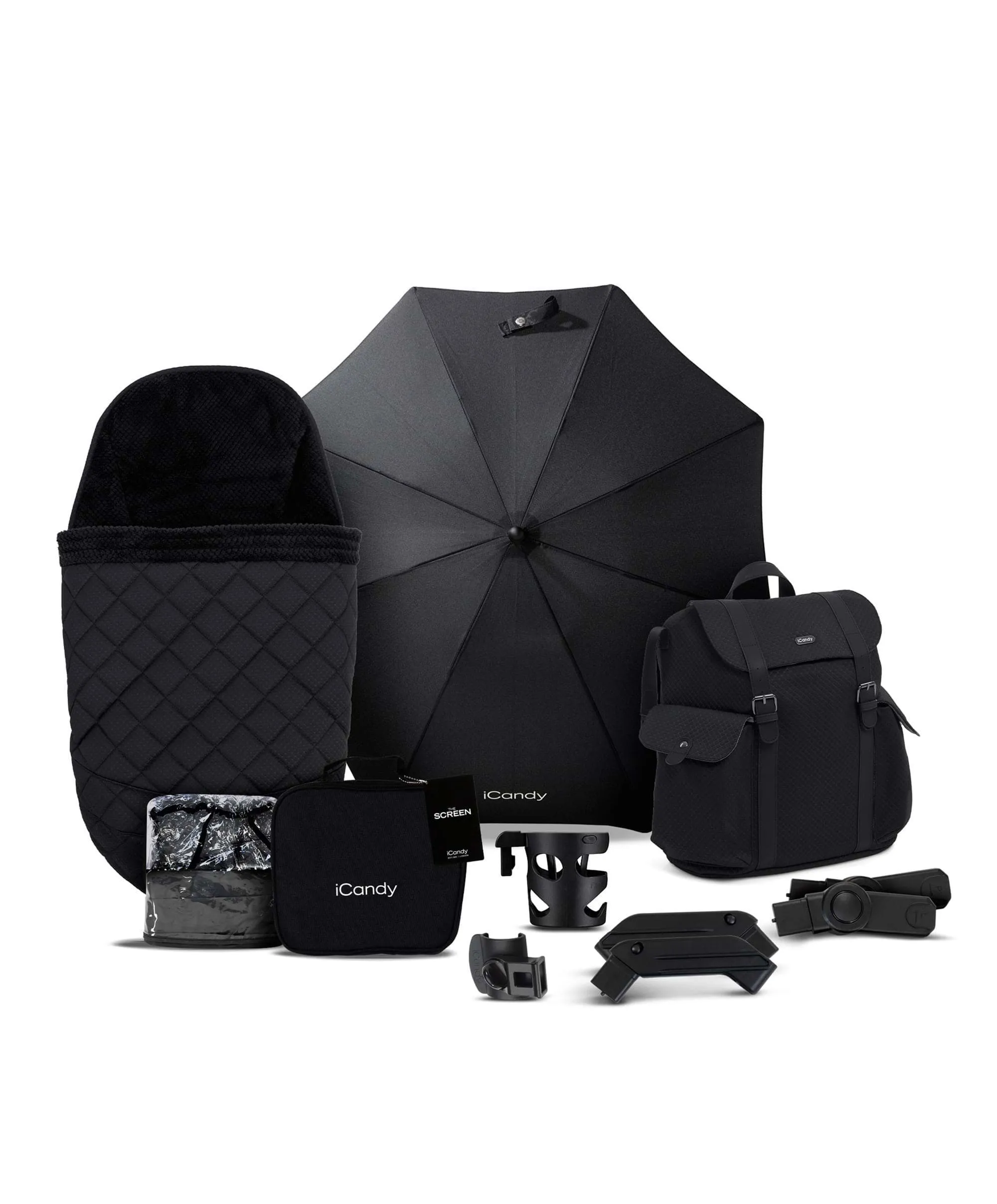 iCandy Designer Collection Cerium Pushchair Bundle with Maxi-Cosi Pebble 360 Pro&sup2; Car Seat – Black