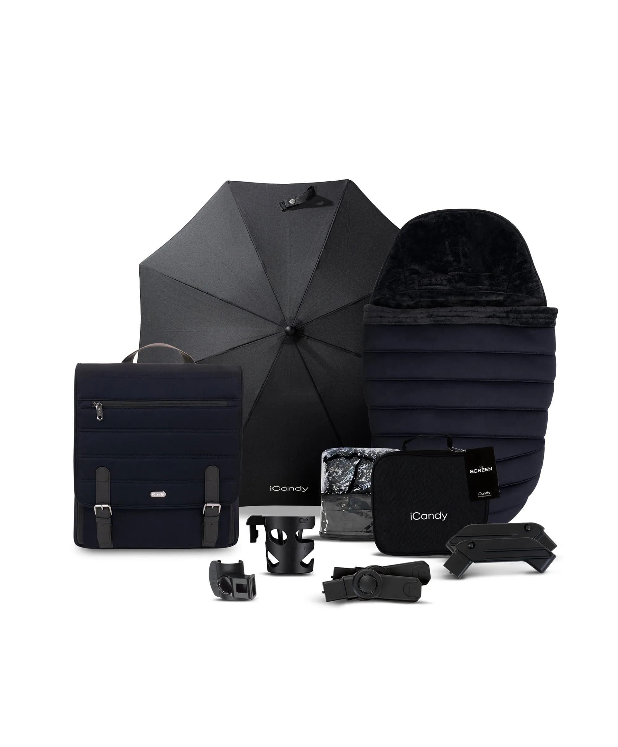 iCandy Peach 7 Complete Pushchair Bundle with Maxi-Cosi Pebble 360 Pro&sup2;  Car Seat & Base – Black