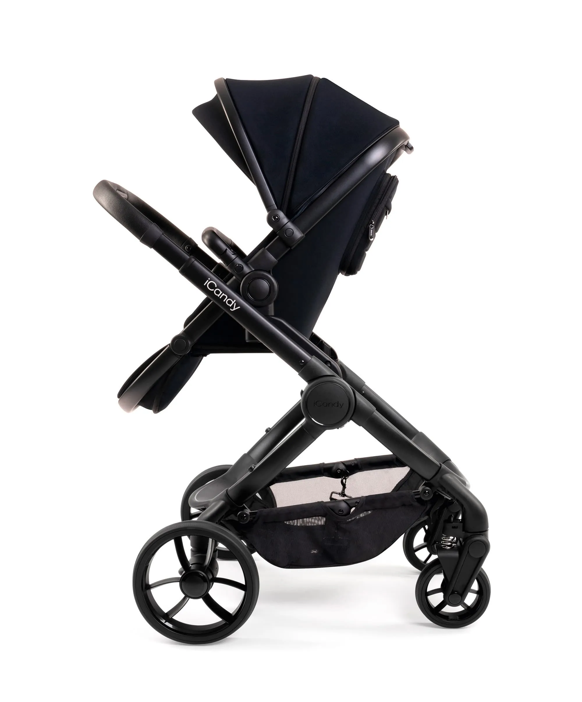 iCandy Peach 7 Complete Pushchair Bundle with Maxi-Cosi Pebble 360 Pro&sup2;  Car Seat & Base – Black