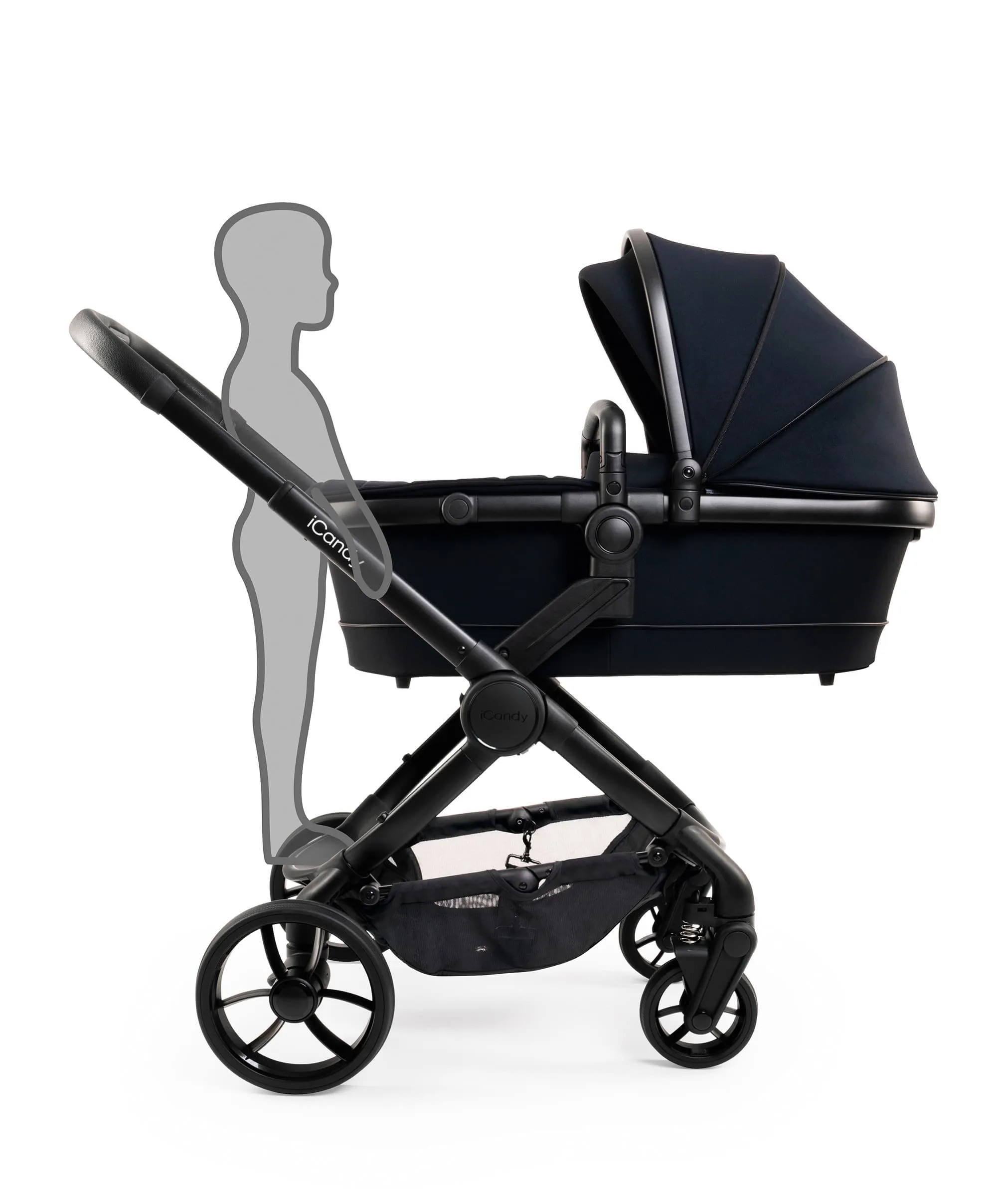 iCandy Peach 7 Complete Pushchair Bundle with Maxi-Cosi Pebble 360 Pro&sup2;  Car Seat & Base – Black