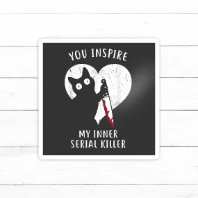 Inner Serial Killer Sticker | Waterproof Vinyl Decal | 3in