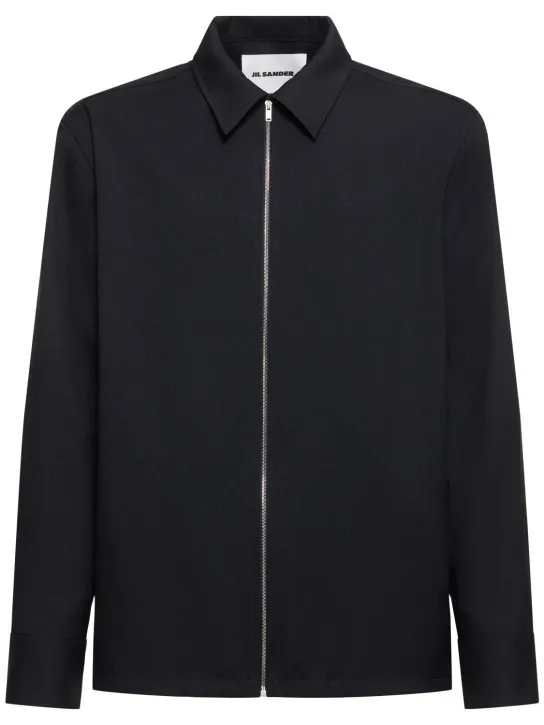 Jil Sander   Regular fit zipped shirt 