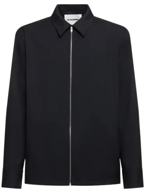 Jil Sander   Regular fit zipped shirt 