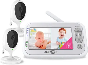 JLB7tech 5" Split Screen Video Baby Monitor